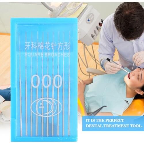10Pc Stainless Steel Material Dental Irrigation Needles Tip Endodontic Needles Root Canal File Dental Tooth Care Treatment Tools