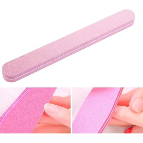 2Pcs Colorful Nail Buffer Buffing Slim Professional Nail Files Sanding Block Washable Manicure Tool Nail Art Polishing Sandpaper