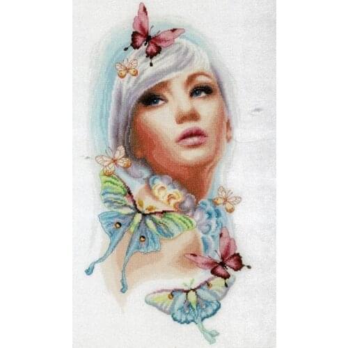 2021 Drop Shipping Embroidery Butterfly Dreams Cross Stitch Kit Beginner with 100% Cotton Flosses & Free Shipping for Wall Decor