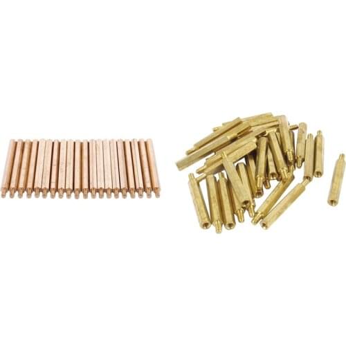 30Pcs M3 3mm Male Female Brass PCB Spacer Hex Stand-Off Pillar 30mm & 20 Pcs 50mm