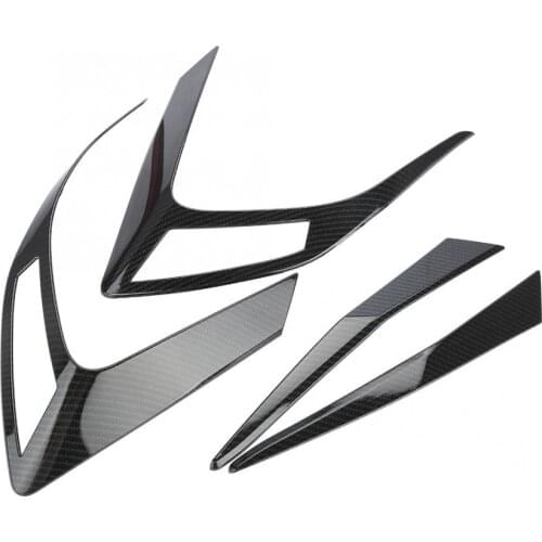 4Pcs Carbon Fiber Style Rear Tail Light Cover Decoration Frame For Honda Civic - car styling accessories