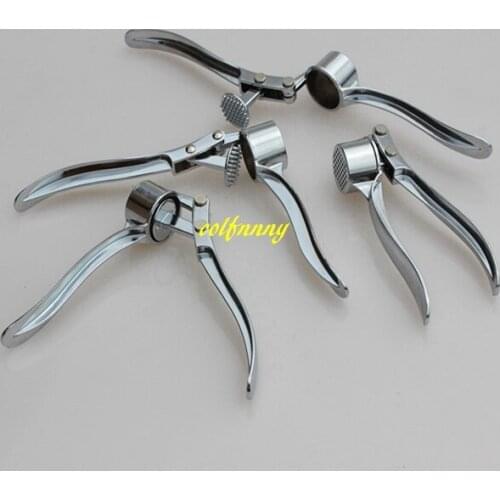40pcs/lot Fast shipping Metal Garlic Press Cooking Fruit Vegetable Slicer Cutter Tools Descascador Novelty Households