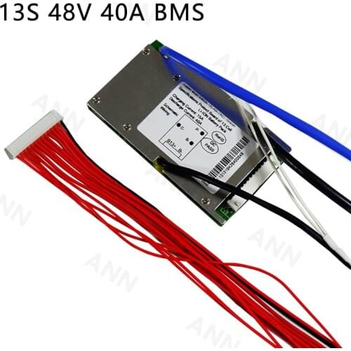 48V 40A 13S BMS Lipo/LiMn2O4/LiCoO2 battery BMS 1000-1500W 54.6V 40A lithium battery BMS With the balance function