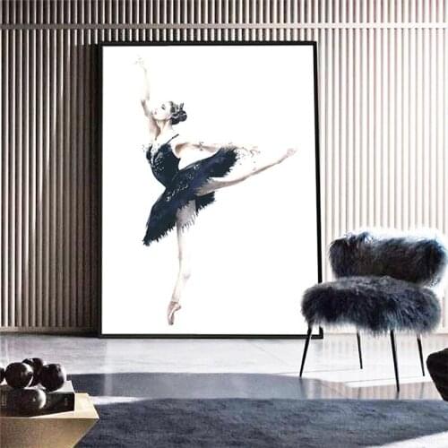 Watercolor Abstract Dancing Girl Canvas Painting Elegant Ballet Wall Art Posters And Prints Nordic Minimalism Home Decor