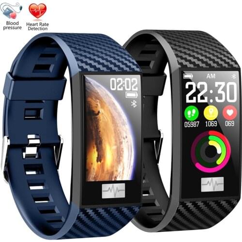 Large Color Screen Smart Bluetooth Bracelet Blood Pressure ECG Heart Rate Sleep Monitoring Sports Tracker Waterproof Band