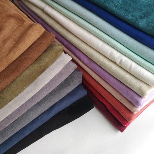 Four-sided Elastic Suede Fabric By The Meter for Pillowcase Clothes Skirt Dress Diy Sewing Double-sided Velvet Textile Plain Per