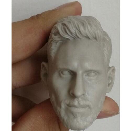 Blank 1/6 Scale The Football Star Lionel Messi Head Sculpt Unpainted Fit 12" Figure