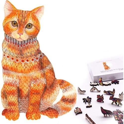 Wooden Jigsaw2021 New Puzzle For Adults Children Crafts Animal Shaped Wood DIY Christmas Gift