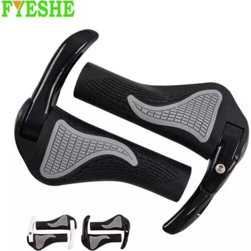 MTB Bicycle Grips Ergonomic TPR Rubber Handlebar Cover Anti-slip Shockproof Bicycle Lock-on Handlebar Cover Handle Bar End Grips