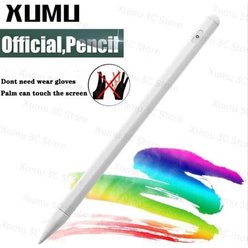 Xumu P4 Anti-Palm Rejection Stylus Capacitor Pen For iPad 11 12.9 2018 2020 10.2 10.5 Mini 5 4th Gen 10.9 Drawing Writing Pencil