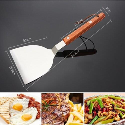Food Turner Home Spatula Scoop Transfer Utensils Shovel Baking 24.3*10.6CM
