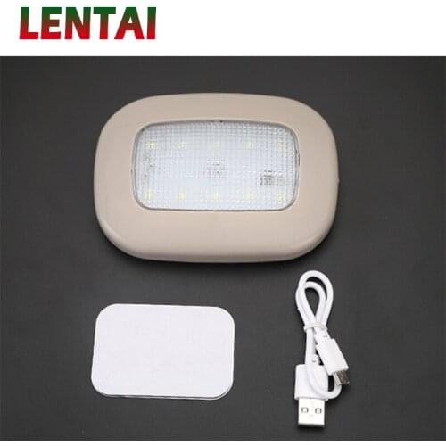 LENTAI Car LED reading light Trunk ceiling lamp DIY with stickers For Abarth Fiat 500 BMW E60 E36 E34 Mercedes Benz W204 Volvo