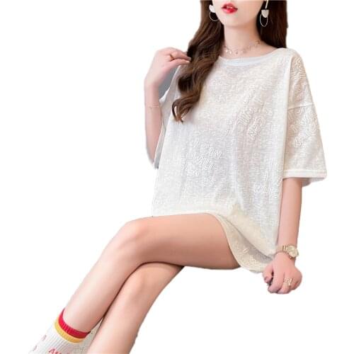 Summer Chic Ins Cartoon Cotton Maternity Tees Large Size Loose T-shirt Clothes for Pregnant Women Pregnancy Casual Tops