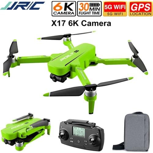 New JJRC X17 GPS 5G WiFi FPV with 6K HD Camera 2-Axis Gimbal Optical Flow Positioning Brushless Foldable RC Drone Quadcopter RTF