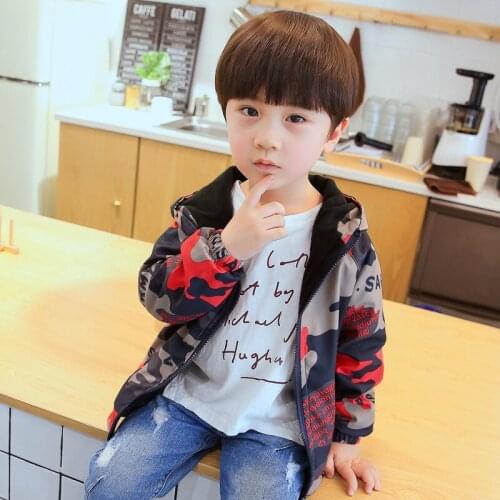 New Hooded Spring Autumn Coat Outerwear Top Children Clothes Kids Costume Teenage School Boy Clothing High Quality