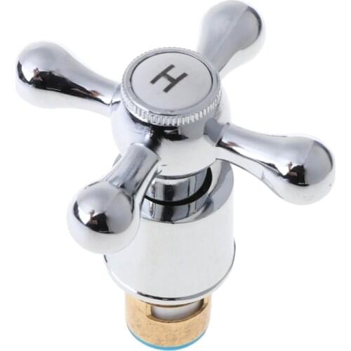 1Set Copper Cross Handle Bath Sink Faucet Handle for Kitchen Bathroom Accessory