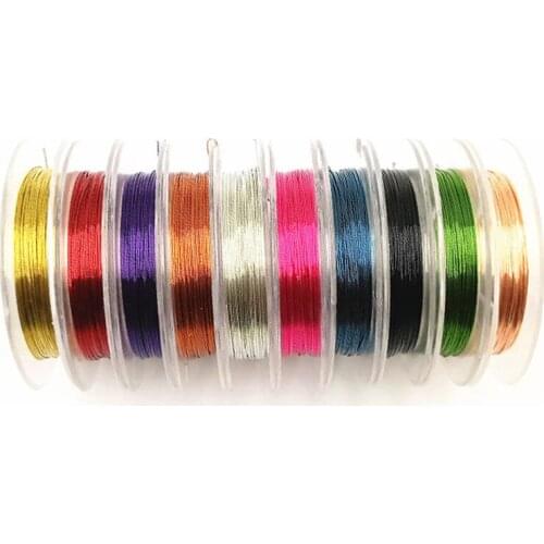 Sale 0.3mm*10m 1 Roll Copper Wire Cord/String Accessories Solid color Beading Wire DIY Jewelry Making