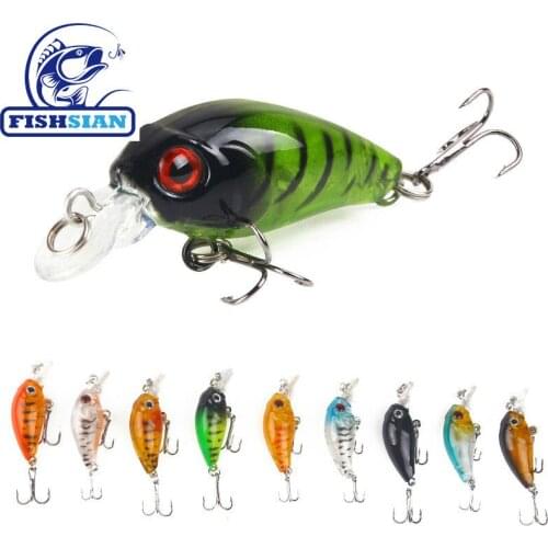 FISHSIAN Crankbait Fishing Lure Crank Bait Rock Lures 4.5cm 3.8g Topwater Lure 9 False Wobbler Bait Fish Bait Isca Artificial