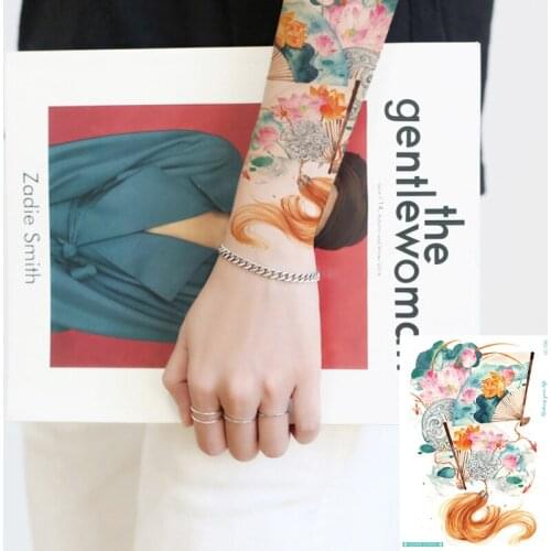 Sexy Temporary Tattoos Sticker Sleeve Tattoo Flower Animail Body Art For Sex Women Bring Lucky For Girls Fake Sticker