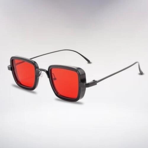 Vintage Metal Square Sun Glasses for Men Women Stylish Steampunk Sunglasses Men Women Retro Brand Shades Male Female UV400