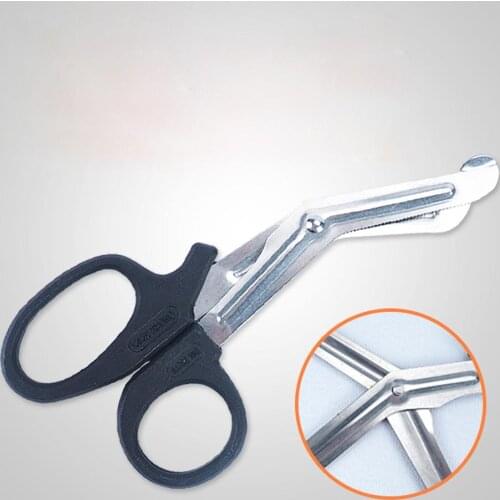1Pcs Survive Rescue Scissor Gauze Cutter Trauma Emergency First Aid Kit Shear Outdoor Medical Bandage Paramedic Nurse Camp
