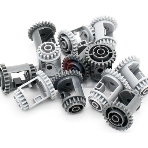 High-Tech Parts Gear Differential 24-16 Teeth Bricks 6573 Compatible EV3 Car Model Set Bulk Accessory MOC Building Block DIY Toy