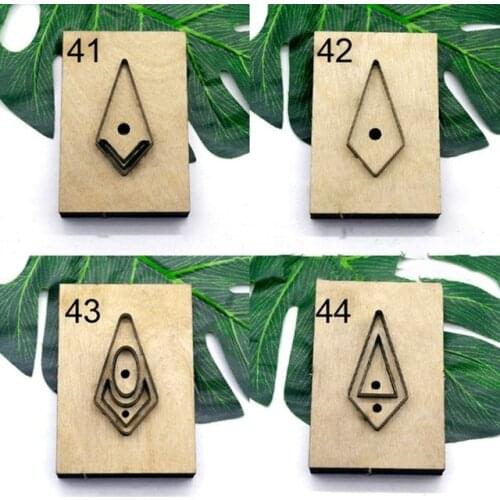 Japan Steel Blade Rule Die Cut Steel Punch Diamond Leaf Eardrops Cutting Mold Wood Dies for Leather Cutter for Leather Crafts