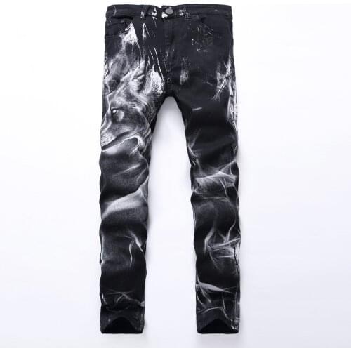 YUANL·SH Straight Jeans For Men