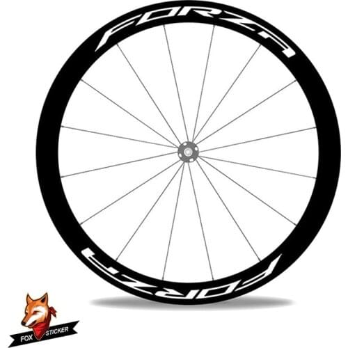 1 Pair 700c Road Disc Brake Bicycle Carbon Wheelset Sticker 24/30/38/40/50/55/60/80/88mm Bicycle Wheels Decal for 4ZA-Forza Disc