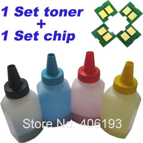 4 Toner + 4 Chip for HP CF210A CF211A CF212A CF213A color toner powder for HP Pro 200 M251n M251nw M276n M276nw