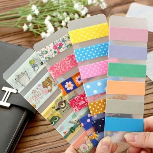 6 Pieces / Lot Portable Transparent Pvc Board Subpackage Plate Tape Masking Tape Package Planner Tool