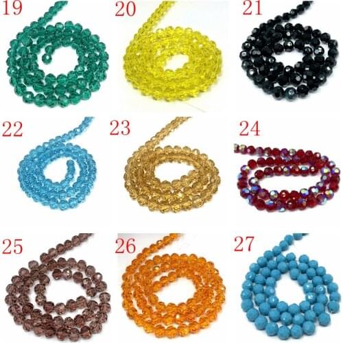 8mm earth beads 32 faceted crystal loose beads diy handmade handmade material jewelry bracelet hair accessories accessories 72pc