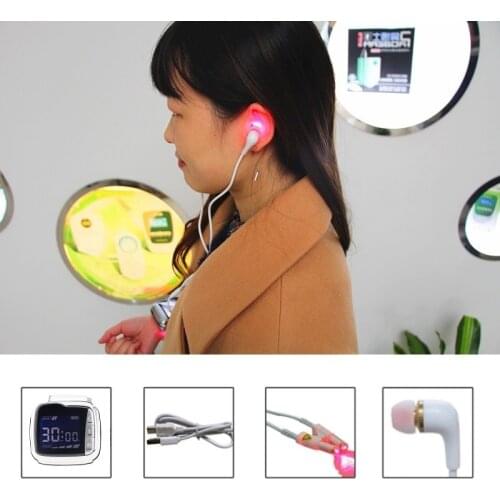 Tinnitus Cold Laser Therapy Watch for Hipertance Cholesterol Diabetes Home Treatment Medical Device Health Care