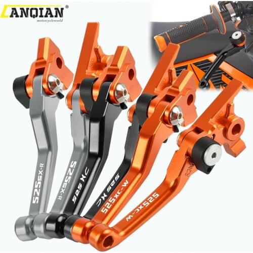 For 525SX 525SX-R 525XC 525XC-W 2003 2004 2005 2006 2007 Motorcycle Accessories Dirt Bike Handle Folding Brake Clutch Levers