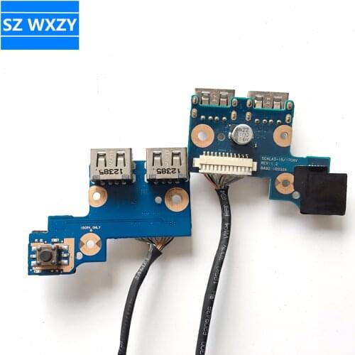 For Samsung NP300E5Z NP300E5X NP300E5C 300V5A USB Power Button Board With Cable BA92-10202A BA92-08350A 100% Tested Fast Ship