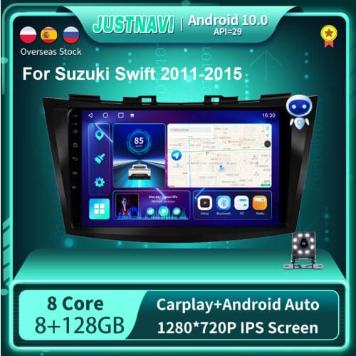 OKNAVI DSP Android 10.0 Car Radio Player For Suzuki Swift 2011-2015 Navigation GPS WIFI Carplay Stereo Auto 6G 128G 9inch No DVD
