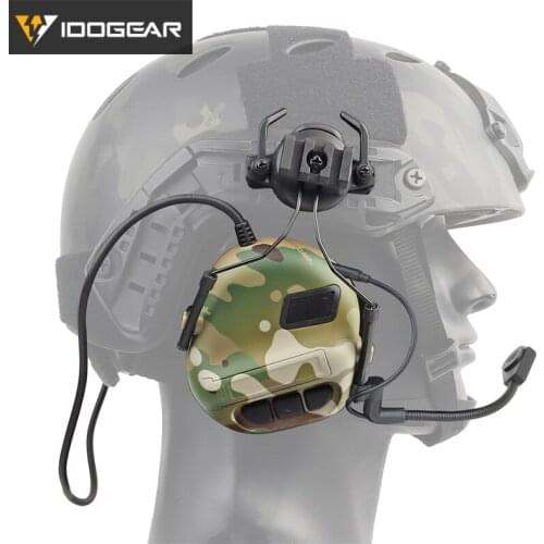 IDOGEAR Electronic Headset Ear Muffs For Helmet Military Noice Reduction Version Shooting Ear Protection 6702