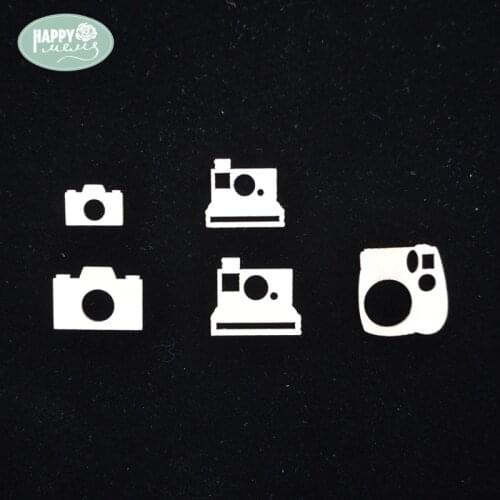 Happymems Wood Shapes Camera Shape 24 pcs/lot Embellishments For Scrapbooking DIY Crafts Home Decoration Natural Wooden Shapes