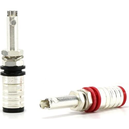 Hi-end 4pcs CMC 838-L-AG Silver Plated Speaker Terminal Binding post, Audio Speaker Terminal Plug