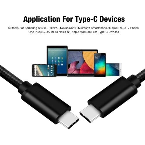 USB C to USB C 60W Cable,Type C Charger Cord Compatible with Samsung Galaxy S21/S21+/S20+,Note 20/10,MacBook Air/Pro,iPad Pro