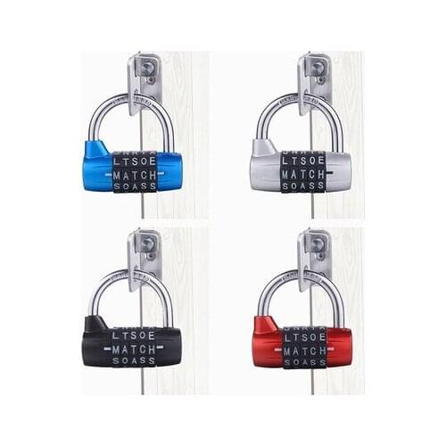 5 Letter Zinc Alloy Combination Padlock Code Password Lock Door Cabinet Drawer Bike Motorcycle Student Locker Locks