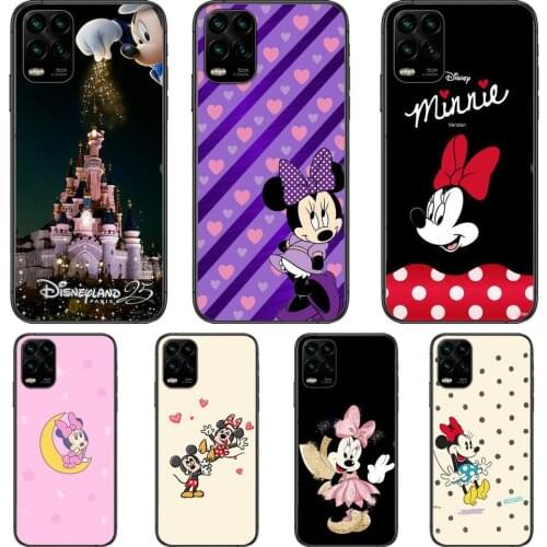 Beautiful Minnie Mouse cartoon Phone Case For XiaoMi Redmi Note 11 10 9S 8 7 6 5 A Pro T Y1 Anime Black Cover Silicone Back Pre