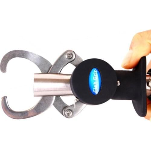80%HOT Stainless Steel Fishing Gripper Fish Lip Grip Tool with 15kg Weight Scale Ruler