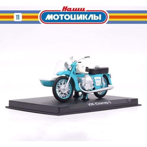 1/43 Scale Soviet Middle-class Three-wheeled Sidecar Motorcycle Alloy Car Model Collection Souvenir Gift Display Hot Toys
