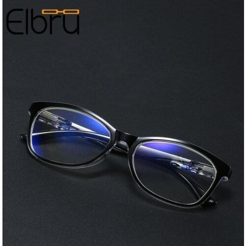 Elbru Anti-Blu-ray Reading Glasses Men Women Fashion Glasses Clear Lens Eyeglasses Oculos +1.0 +1.5 +2.0 +2.5 +3.0 +3.5 +4.0