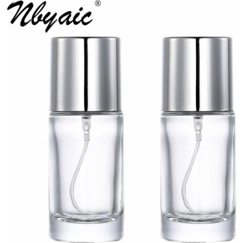 Nbyaic Perfume bottling 20mlcylindrical glass bottle 30mlspray bottle 50ml large capacity perfume replacement empty bottle 1pcs