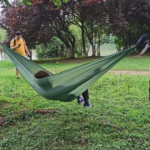 Outdoor Ultralight And Portable Hammock Parachute Double Portable Couple Nylon Hamak Travel Hunting Survival