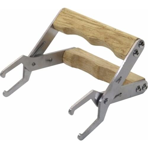 Beekeeping Equipment Professional Wooden Handle BeeHive Frame Holder with Lifter Grip Bee Frame Holder Lifter Capture Grip Tool