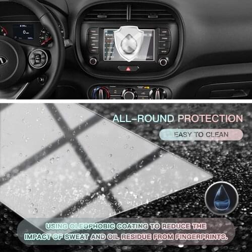 Car Screen Protector Center Control Navigation for Kia Soul SK3 UVO 2020 Infotainment, Tempered Glass (7 inch)