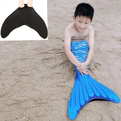 Mermaid Tail Boy Girl Swimwear European And American Parent-child Childrens Performance Costume Costumes Installed With Flipper